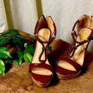 Platform wedge sandal